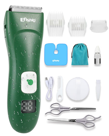 Ennsu Baby Hair Clippers, Cordless Hair Clipper For Kids With Led Display, Baby Hair Cutting Kit With Skin-Safe Blade, Waterproo