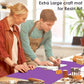 Extra Large Silicone Mats For Kitchen Counter, 27.6'' X 19.7'' Nonskid Silicone Placemats For Kids, Nonstick Purple Silicone Mat