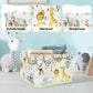 Clastyle Vine Woodland Animal Baby Basket Stuffers Toddler Gift Toy Chest Box Bin Organizer Nursery Room Decor Rectangle Elephan