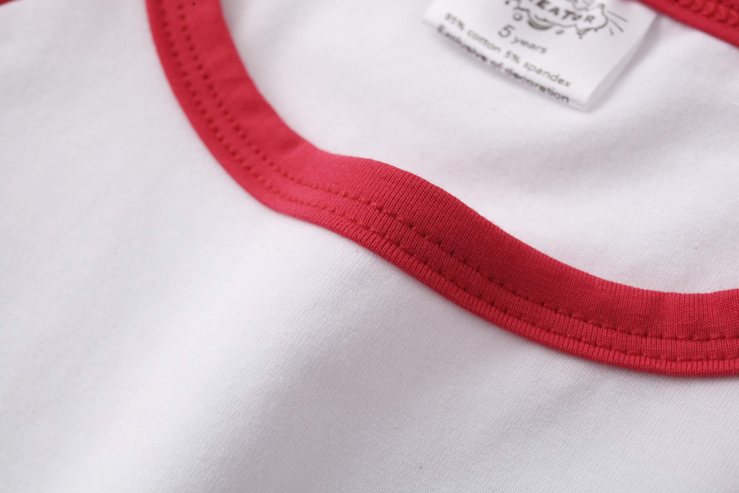 Toddler Baby Girls Boys 3/4 Sleeve Shirts Raglan Shirt Baseball Tee Cotton T-Shirt (Red, 3 Years)