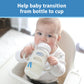 Dr. Brown'S Milestones 100% Silicone Baby Bottle Handles, Wide-Neck, Removable Easy-Grip Transitional Sippy Cup Handles, Light P