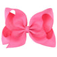Oaoleer Big Hair Bows For Girls 12 Pcs 6' Hot Pink Grosgrain Ribbon Large Boutique Bow Alligator Clips Hair Accessories For Tod