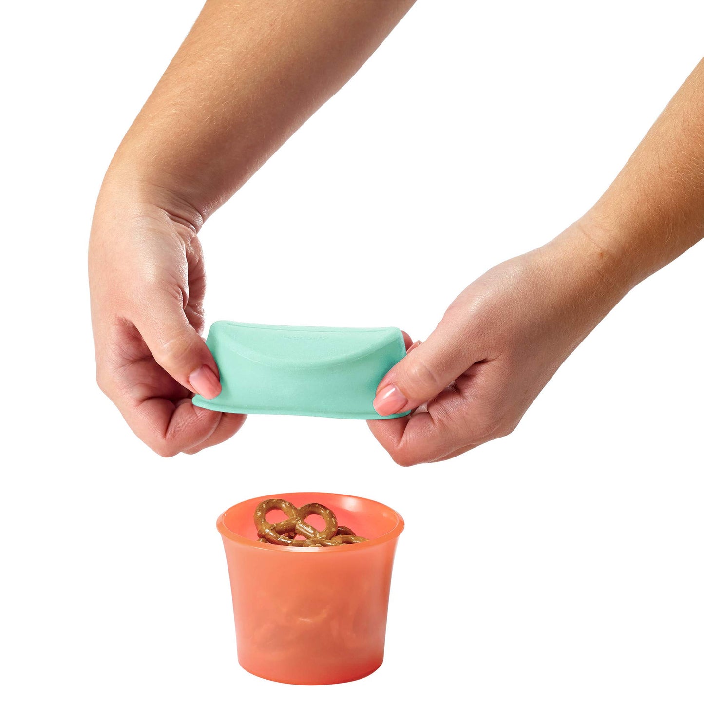 Boon Snug Toddler Snack Containers With Lids - Includes 2 Lids And 2 Baby And Toddler Spill Proof Cups For Snacks - Toddler Snac