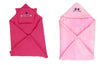 CTMKIDS Baby Wrap with Cap for Kids 74x74 cm  Magenta & Single Baby Wrap with Cap for Kids 74x74 cm  Pink