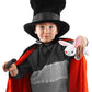 Magician Kid'S Plush Costume Hat With Rabbit - Soft Velvet Hat With Adjustable Fit