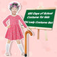 Old Lady Costume For Kids Girls 6T -7T 100 Days Of School Costume Outfit 100Th Day Of School Dress Up For Girls Kids Granny Gran
