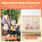 Rechargeable Baby Rocker & Soother - Portable With 5 Vibration Intensities And 4 Timing Modes, Perfect For Strollers, Cribs & Ne