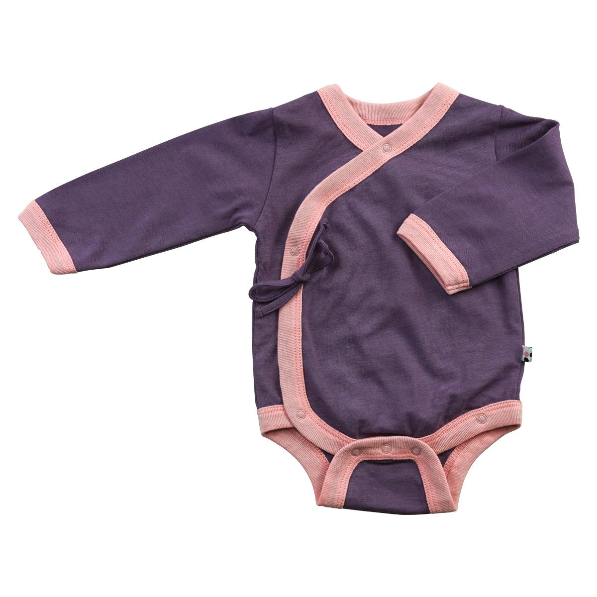 Babysoy Baby Girls' Kimono Bodysuit - Eggplant - 0-3 Months – WBBAPB0043XFVRC
