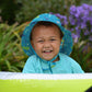 I Play. Baby Girls Sun Protection Bucket Hat, Aqua Dinosaurs, 0-6 Months Us