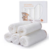 Warm Cuddles Bamboo Baby Washcloths Set  Soft Natural Baby Wipes For Delicate Skin  Absorbent Newborn Bath Face Towel (White)