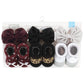 Hudson Baby Baby Girls' Headband And Socks Giftset, Burgundy Leopard, One Size