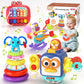 4 in 1 Baby Toy for 6 12 18 Month, Learning Toys for Babies 6-12 Months, Baby Busy Cube Toys, Stacking Toys, Unicorn Pull String