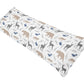 Sweet Jojo Designs Blue Grey and White Woodland Animals Bear Deer Fox Full Length Double Zippered Body Pillow Case Cover