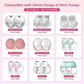 Flange Inserts 17Mm For Medela,Spectra 24Mm Shields/Flanges,Compatible With Momcozy S12 Pro/S9 Pro/S9/S12 Wearable Breast Pump,R
