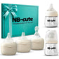 Glass Baby Bottles Anti Colic Set 2 Pack 3oz and 6oz BPA Free Heat Resistant Borosilicate Glass with 3 Silicone Nipples Wide Nec