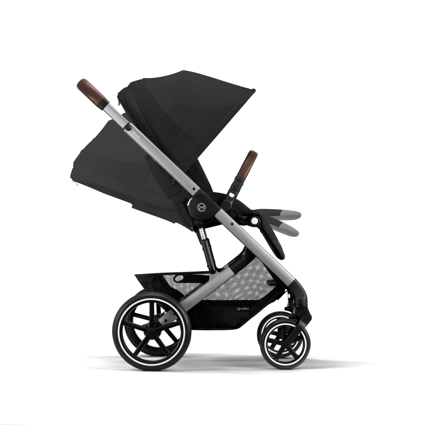 Balios S Lux 2 Stroller - Silver Frame And Moon Black Seat
