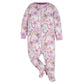 Gerber Baby Girls 4 Pack Sleep 'N Play Footie Lavender Garden Preemie