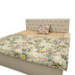 ROMAN HOME Flowers Print 40% Cotton & 60% Microfiber Single Bed Reversible AC Blanket/AC Dohar 240x210cm.