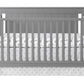 Oxford Baby Lazio 4-In-1 Convertible Crib, Dove Gray, Greenguard Gold Certified