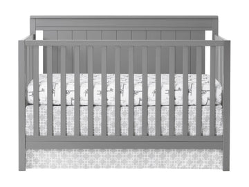 Oxford Baby Lazio 4-In-1 Convertible Crib, Dove Gray, Greenguard Gold Certified