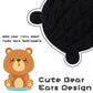 Unisex Baby Toddler Hat And Mitten Set Winter Knitted Thick Warm Beanie Cap Gloves For Infant Boys Girls (Black, M (3-6 Months))