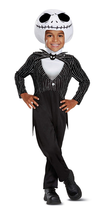 Disguise Disney Jack Skellington Nightmare Before Christmas Toddler Boys' Costume,Black,Medium/(3T-4T)