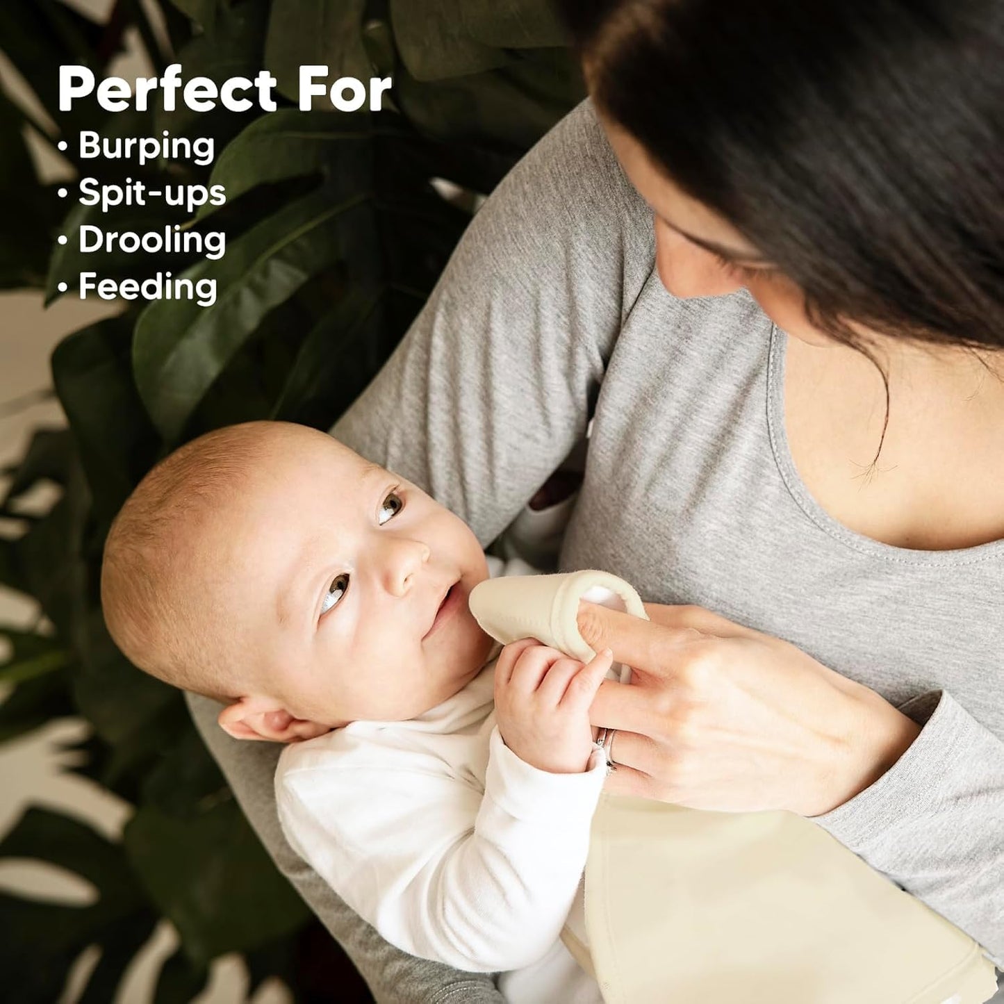 Kiddystar Premium 5-Pack Baby Burp Cloths | 100% Organic Cotton, Large, Soft, And Absorbent Burping Towels For Newborns & Infant