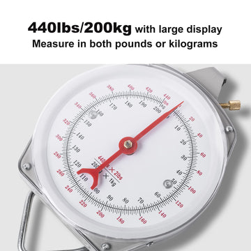Yogayet Mechanical Hanging Scales 110Lb, Calf Sling And Hanging Weight Scale 2 In 1 Kit, Weighing Sling For Calves Lambs Goats N