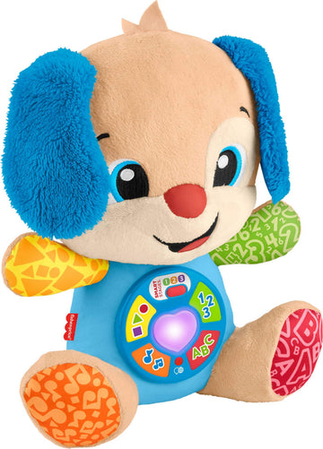 Fisher-Price Baby Learning Toy Laugh & Learn Smart Stages Puppy Musical Plush with Smart Stages for Infants Ages 6+ Months, Mult