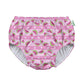 I Play. By Green Sprouts Baby Girls Pull-Up Reusable And Toddler Swim Diaper, Light Pink Watermelon Stripe, 12-18 Months Us