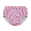 I Play. By Green Sprouts Baby Girls Pull-Up Reusable And Toddler Swim Diaper, Light Pink Watermelon Stripe, 0-6 Months Us
