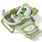 Alligator Collapsible Baby Bathtub For Newborn With Thermometer & 1 Soft Floating Cushion & Drain Hole, Foldable & Portable Trav