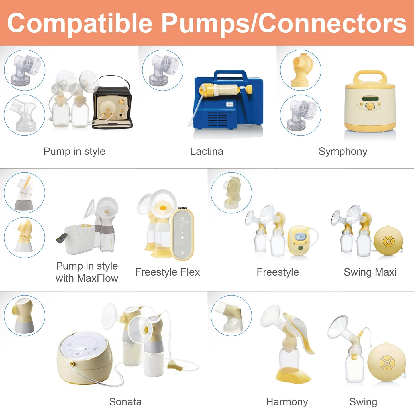 Maymom Myfit 27Mm Shields, Large; Compatible With Medela Breast Pump- Freestyle, Harmony, Maxi, Personalfit, Freestyle Flex Conn