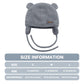 Duoyeree Kids Baby Hat Soft Warm Cable Knit Beanie Toddler Girl Fall Winter Hats(Dark Grey,0-6 Months)