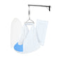 Beetot Baby Set | Pure Cotton Cloth, Removal Pad, Mosquito Net, Spring, Triangle And Window Hanger | Fs (Light Blue, Dot Design