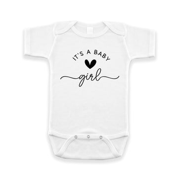 It'S A Baby Girl Pregnancy Announcement Infant Bodysuit (White)