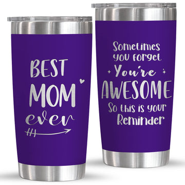 Teezwonder Mothers Day Gifts For Mom From Daughter Son - Laser Engraved Tumbler - Birthday Gifts For Mom - Mom Gifts From Daught
