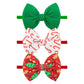 Yanjie Christmas Bows For Baby Girls Christmas Tree Candy Cane Headbands Gingerbread Toddler Newborn Bows Red Green White Christ