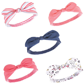 Hudson Baby Unisex Cotton And Synthetic Headbands, Doodle, 0-24 Months