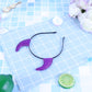 Bonnie Z. Leonardo Glitter Devil Horns Headband Black