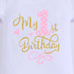 First Birthday Girl Outfit Its My 1St Birthday Outfits Cake Smash Photo Props Newborn Christmas Outfit Pink Tutu Skirts Set Romp