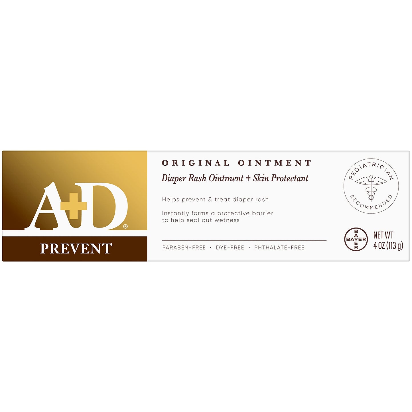 A+D Diaper Rash Ointment & Skin Protectant, Original 4 Oz ( Pack Of 3)