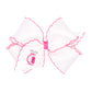 Wee Ones Girls' Grosgrain Country Club Embroidery Hair Bow with Moonstitch Edge on a WeeStay Hair Clip, Handmade, King, Golf Bag
