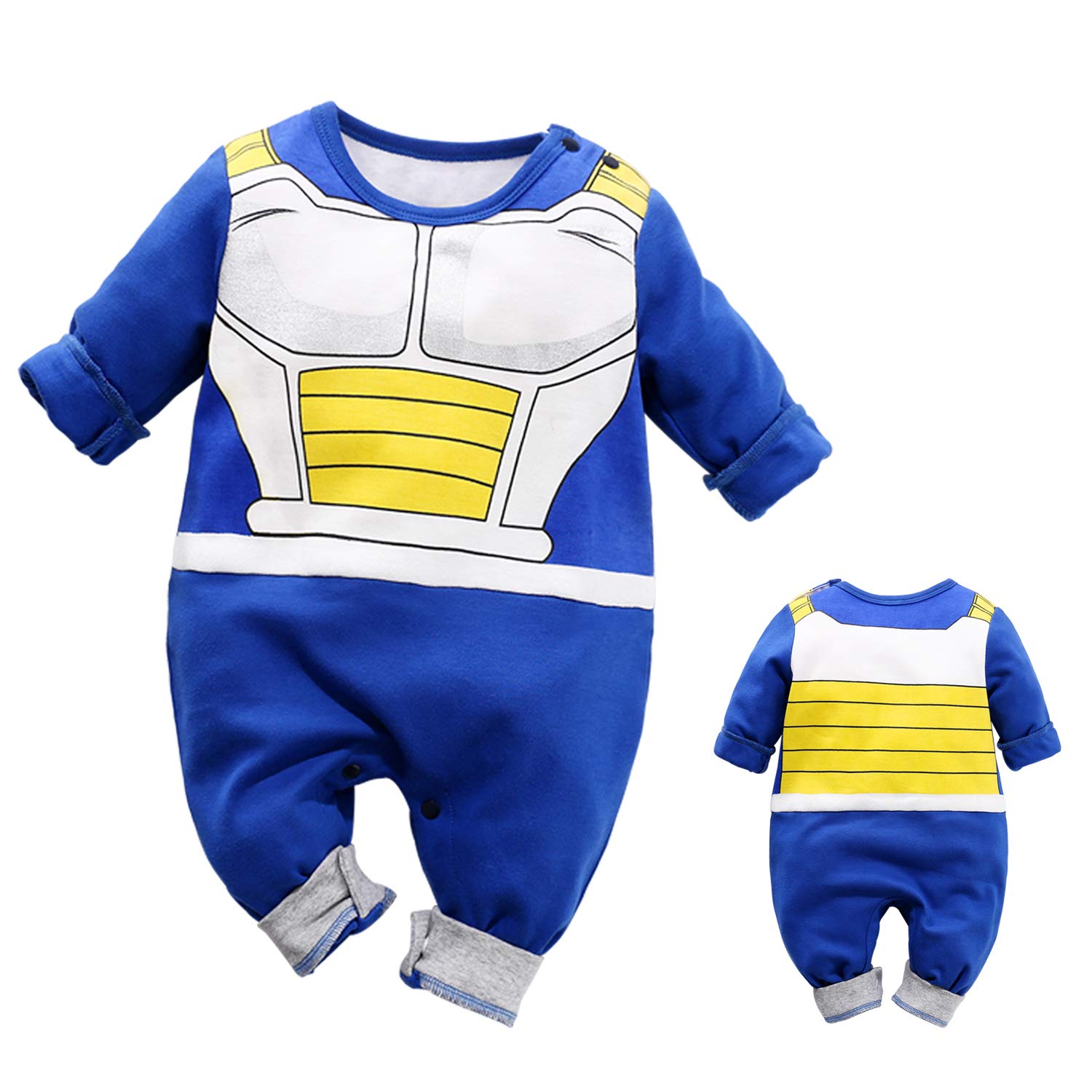 Yfybaby Newborn Baby Boys Clothes Infant Long Sleeve Romper Cosplay Cartoon Onesies Jumpsuit Outfit