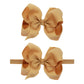 Ld Dress 6' Hair Bows Tiny Boutique Alligator Hairpins Gifts Accessories (Khaki)