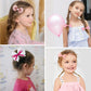 Lmymhmlm 18Pcs Pink Hair Bows For Baby Girls,Toddler Girls And Teen Girls.Alligator Hair Clips,Hair Barrettes,Hair Ties,Snap Cli