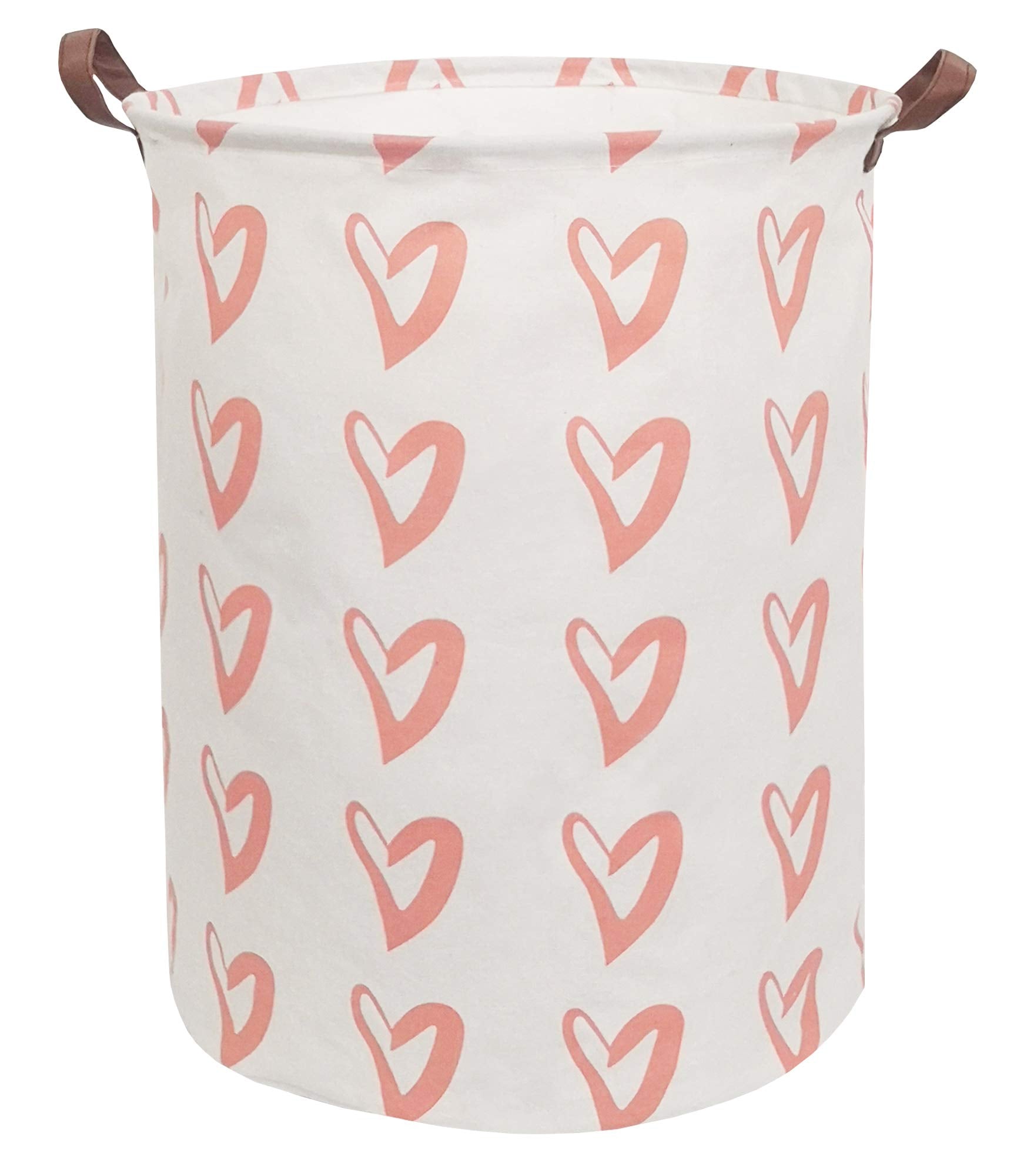 Clocor Large Storage Basket,Canvas Fabric Waterproof Storage Bin Collapsible Laundry Hamper For Home,Kids,Toy Organizer (Orange