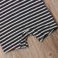 Iddolaka Newborn Summer Baby Boy Girl Romper Bodysuit Jumpsuit Playsuit One Piece Outfit Clothes (A-Gray Stripes, 6-12 Months)