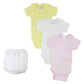 Bambini White Girl'S Onezies And Fancy Pants Underwear