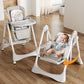 Baybee Nivio 3-In-1 Convertible High Chair For Kids Adjustable Baby Feeding Chair With Swing, Recline, Detachable Tray, 5-Point 